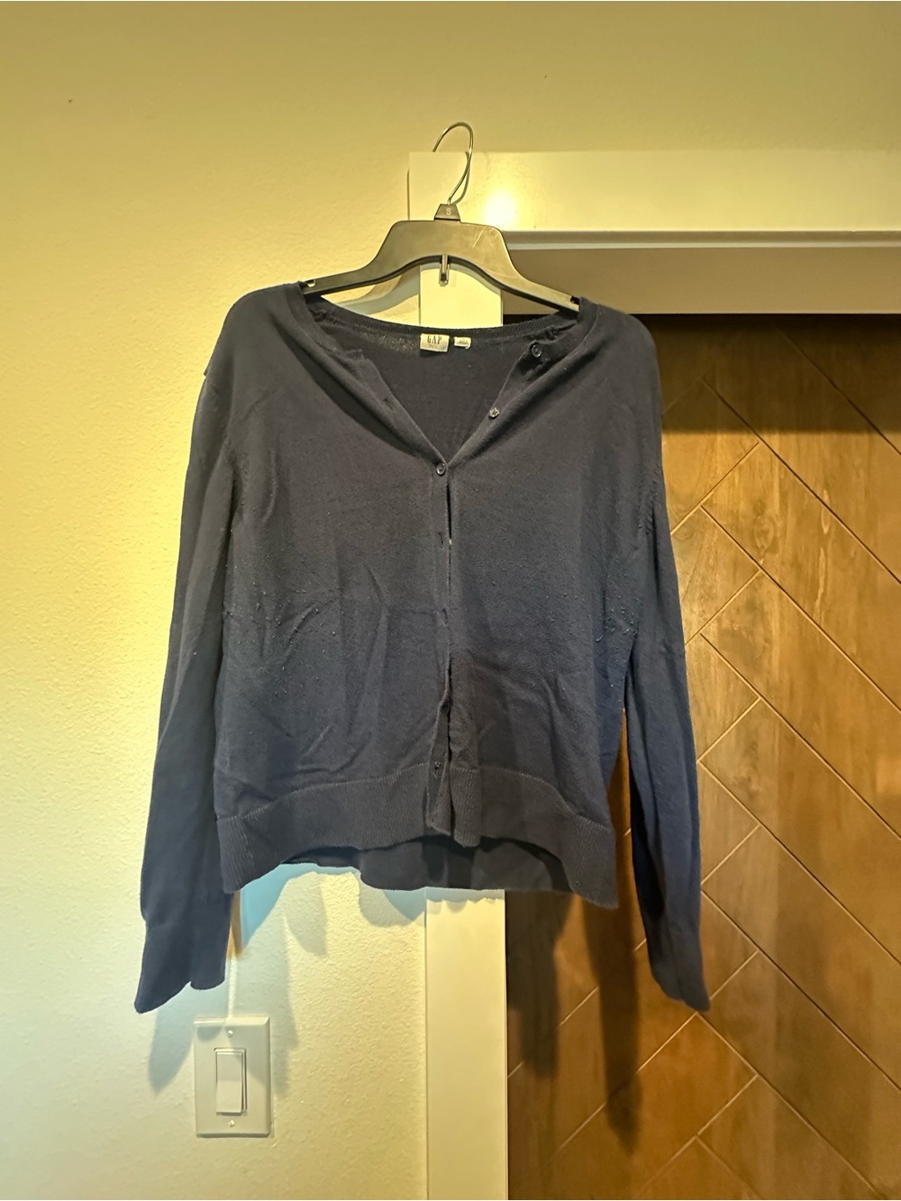 GAP Navy Button-Up Cardigan